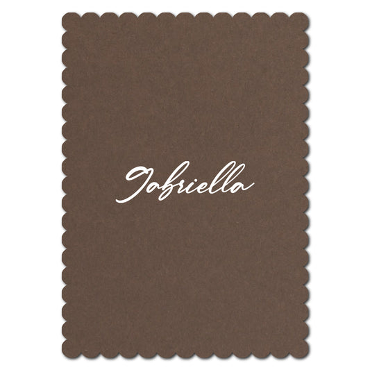 Individually Personalized Wedding Prints on Diecut Cardstock - Shape P211