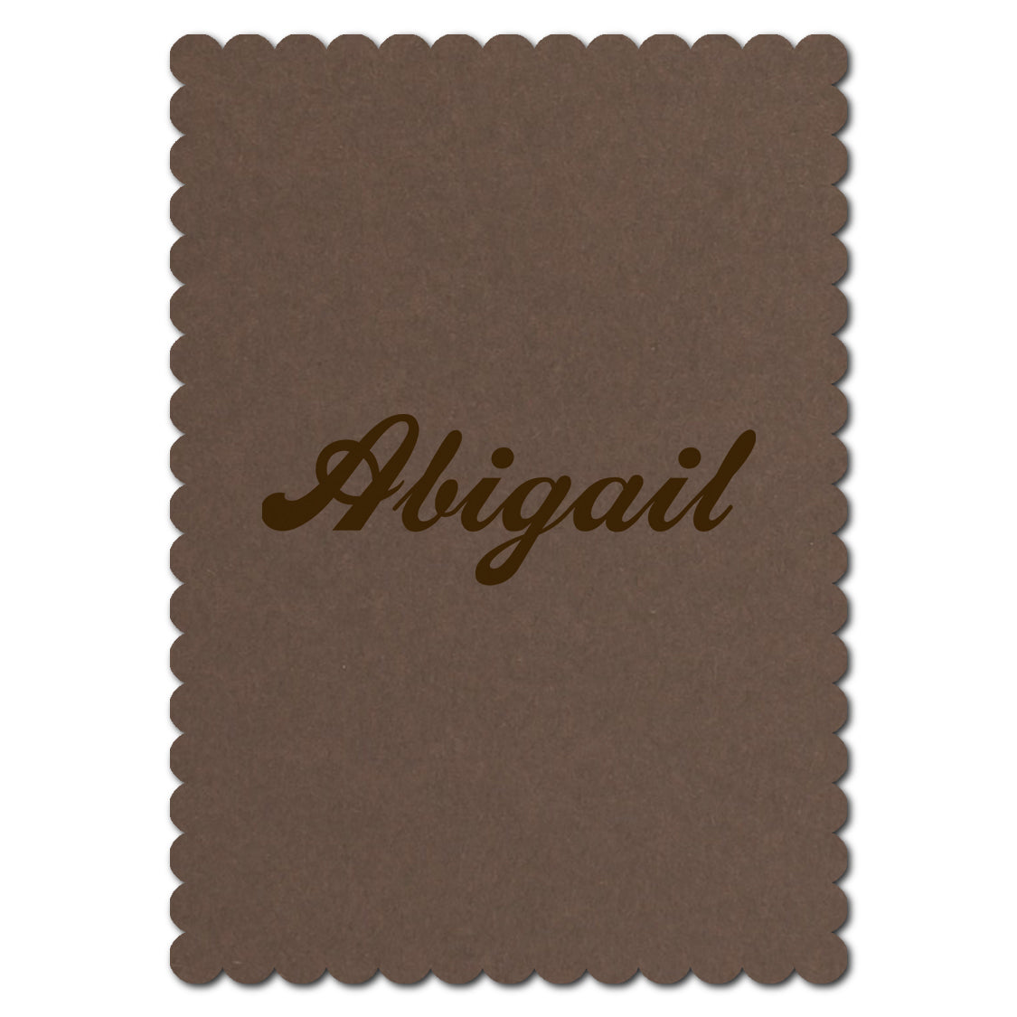 Individually Personalized Wedding Prints on Diecut Cardstock - Shape P211