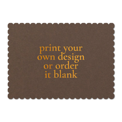 Custom Wedding Prints on Diecut Shaped Cardstock | Shape P211