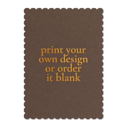 Custom Wedding Prints on Diecut Shaped Cardstock | Shape P211