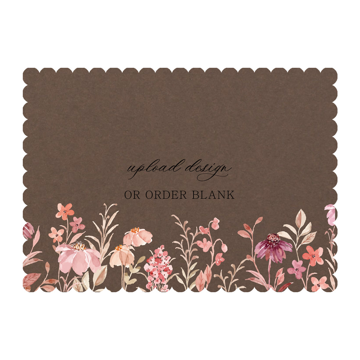 Custom Wedding Prints on Diecut Shaped Cardstock | Shape P211