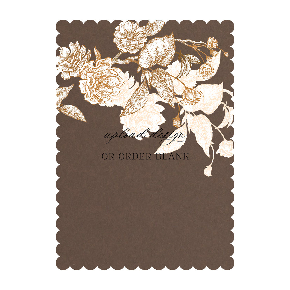 Custom Wedding Prints on Diecut Shaped Cardstock | Shape P211