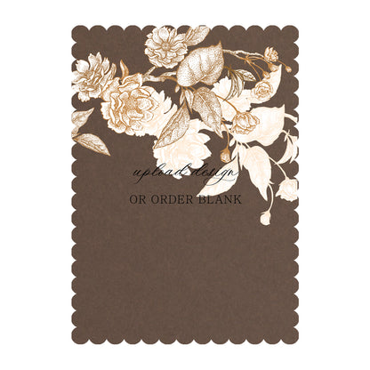 Custom Wedding Prints on Diecut Shaped Cardstock | Shape P211
