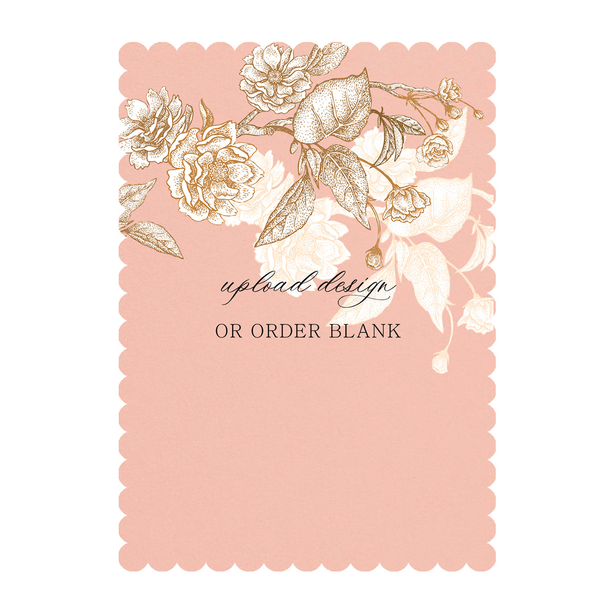 Custom Wedding Prints on Diecut Shaped Cardstock | Shape P211