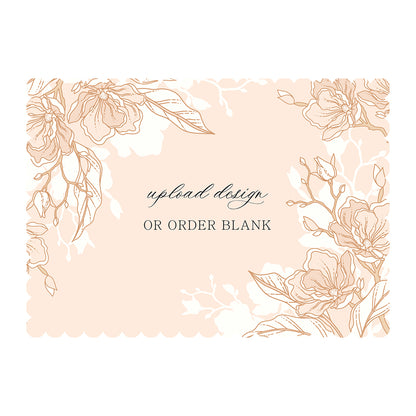 Custom Wedding Prints on Diecut Shaped Cardstock | Shape P211