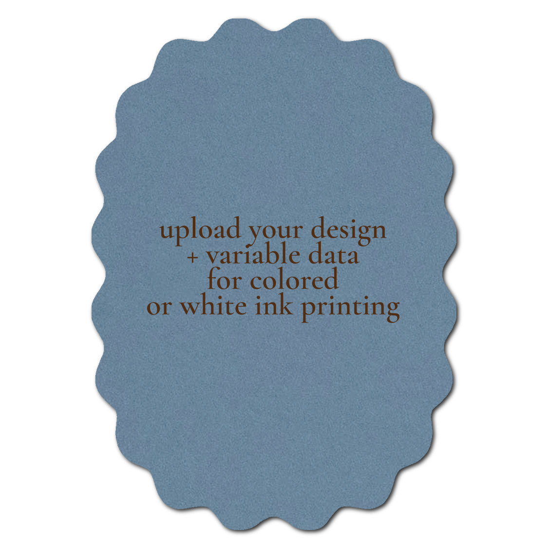 Individually Personalized Wedding Prints on Diecut Cardstock - Shape P212