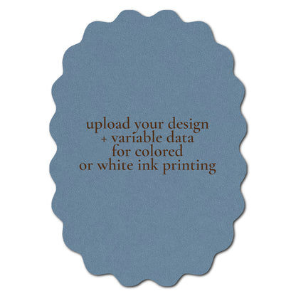 Individually Personalized Wedding Prints on Diecut Cardstock - Shape P212