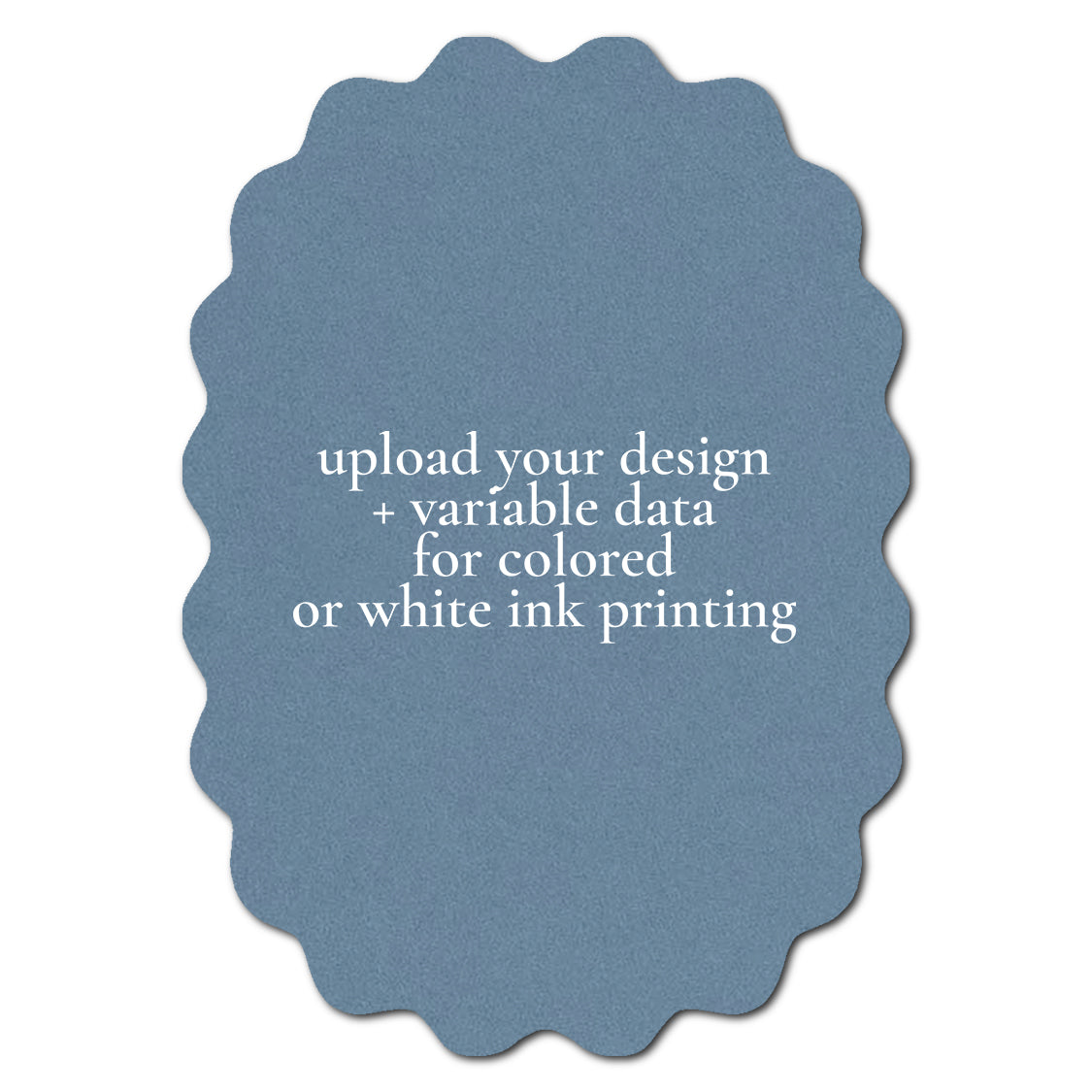 Individually Personalized Wedding Prints on Diecut Cardstock - Shape P212