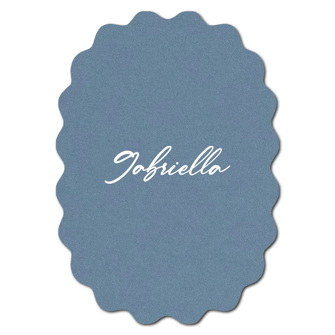 Individually Personalized Wedding Prints on Diecut Cardstock - Shape P212