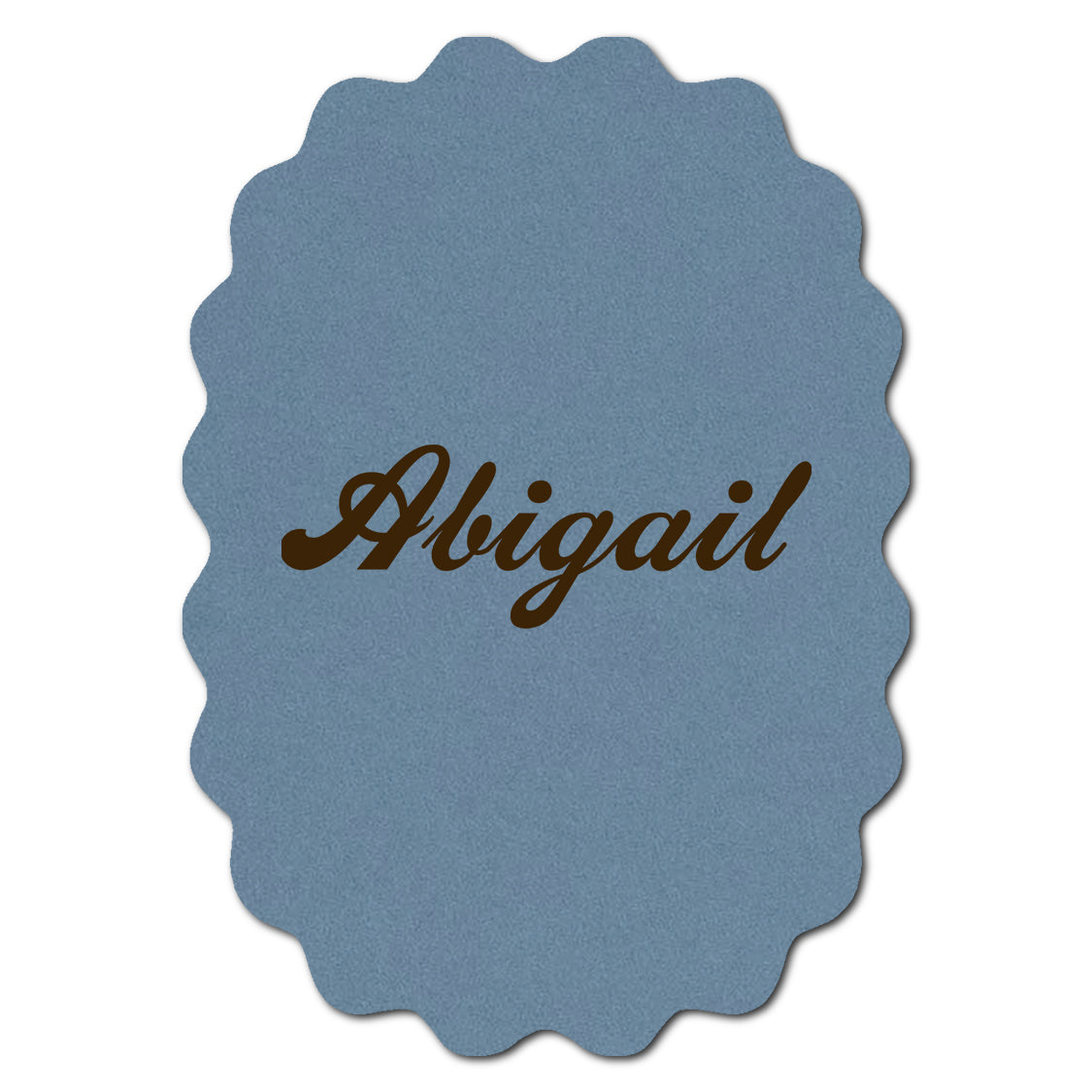 Individually Personalized Wedding Prints on Diecut Cardstock - Shape P212