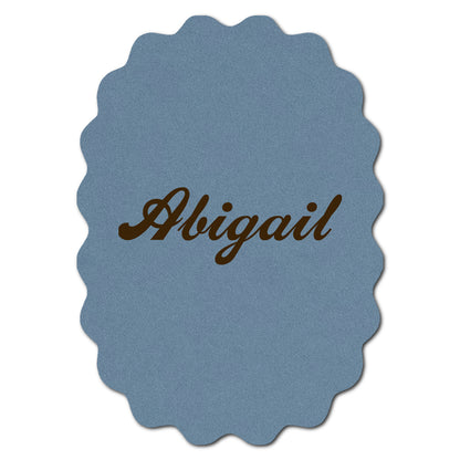 Individually Personalized Wedding Prints on Diecut Cardstock - Shape P212