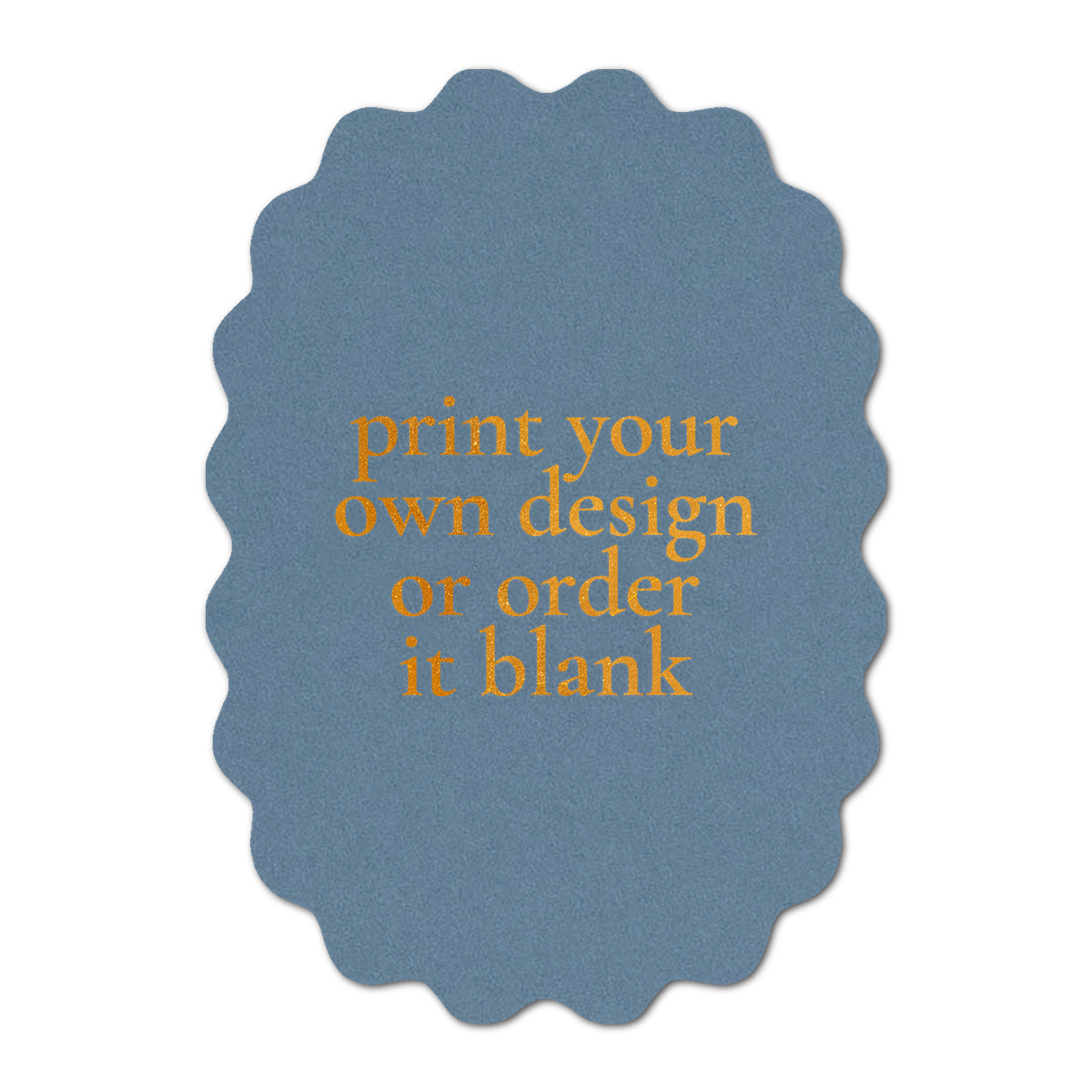 Custom Wedding Prints on Diecut Shaped Cardstock | Shape P212