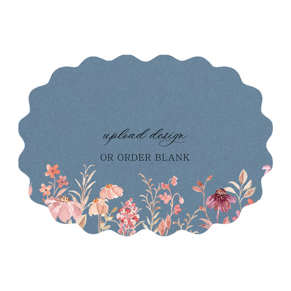 Custom Wedding Prints on Diecut Shaped Cardstock | Shape P212
