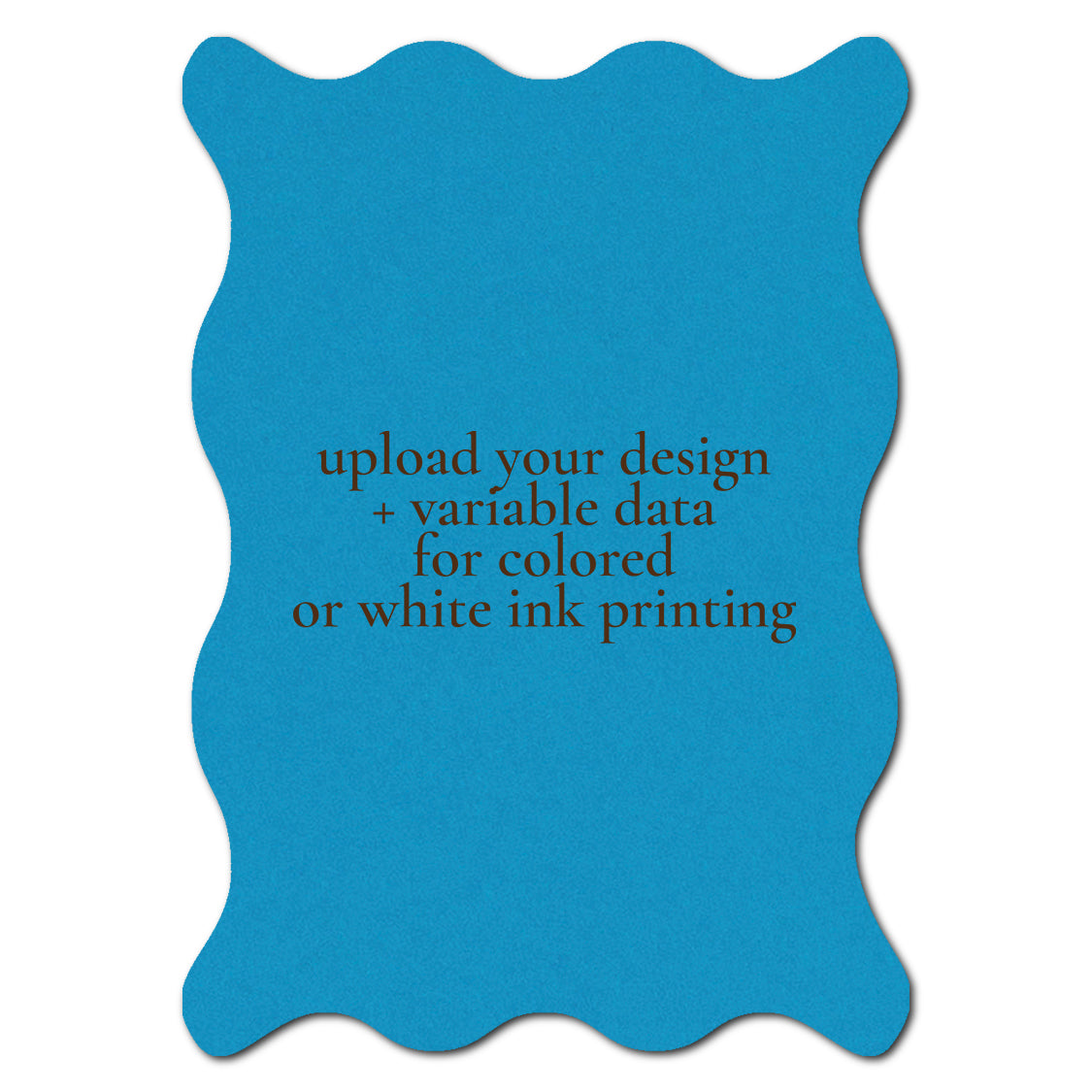 Individually Personalized Wedding Prints on Diecut Cardstock - Shape P213