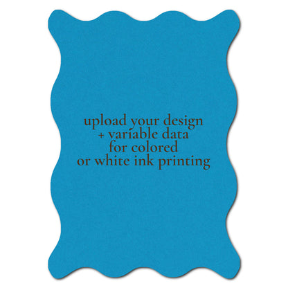 Individually Personalized Wedding Prints on Diecut Cardstock - Shape P213