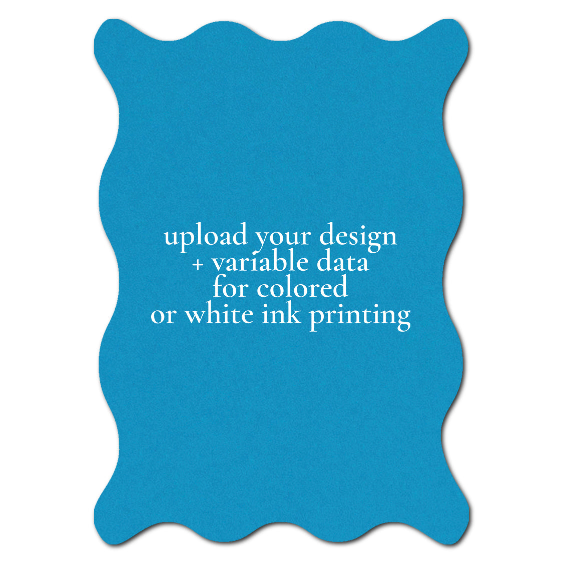 Individually Personalized Wedding Prints on Diecut Cardstock - Shape P213