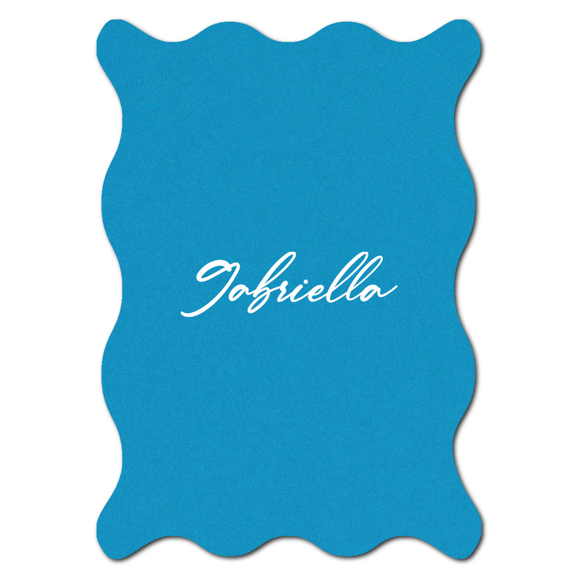 Individually Personalized Wedding Prints on Diecut Cardstock - Shape P213