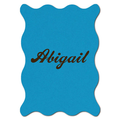 Individually Personalized Wedding Prints on Diecut Cardstock - Shape P213