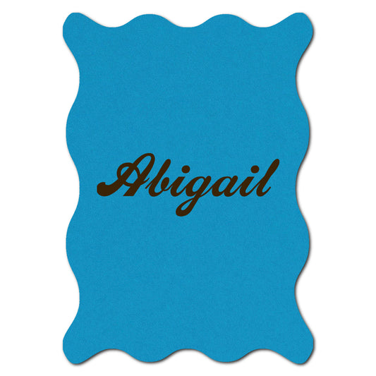 Individually Personalized Wedding Prints on Diecut Cardstock - Shape P213