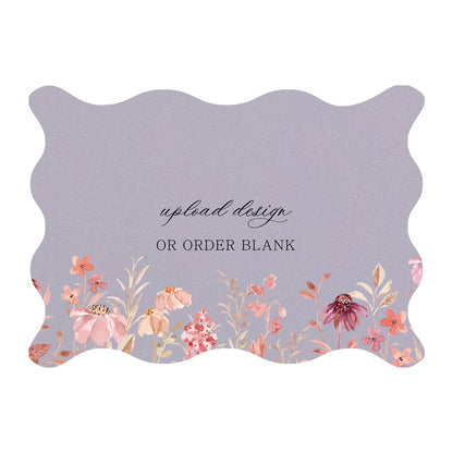 Custom Wedding Prints on Diecut Shaped Cardstock | Shape P213