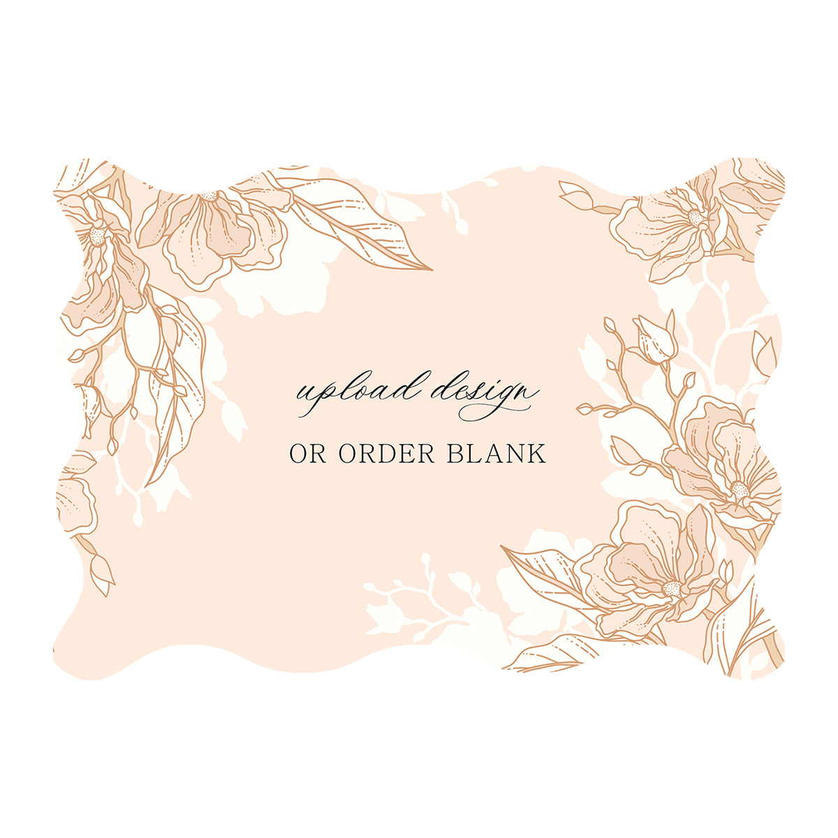 Custom Wedding Prints on Diecut Shaped Cardstock | Shape P213