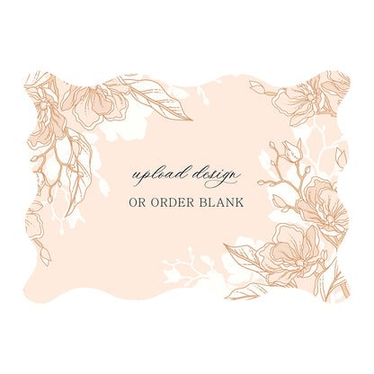 Custom Wedding Prints on Diecut Shaped Cardstock | Shape P213