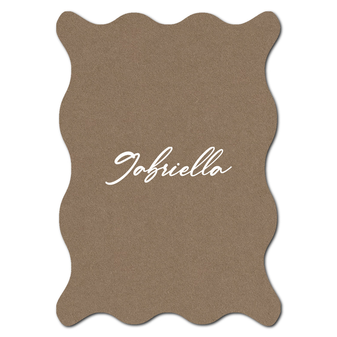 Individually Personalized Wedding Prints on Diecut Cardstock - Shape P214