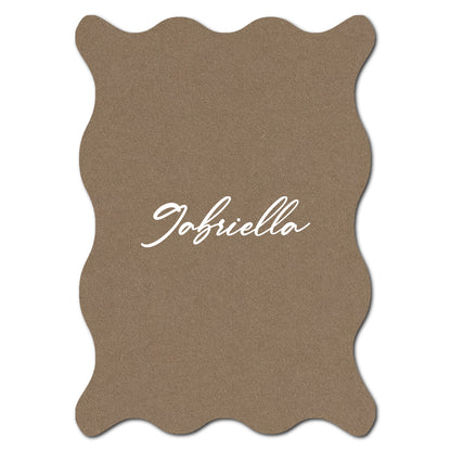 Individually Personalized Wedding Prints on Diecut Cardstock - Shape P214