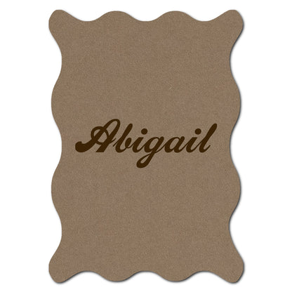 Individually Personalized Wedding Prints on Diecut Cardstock - Shape P214