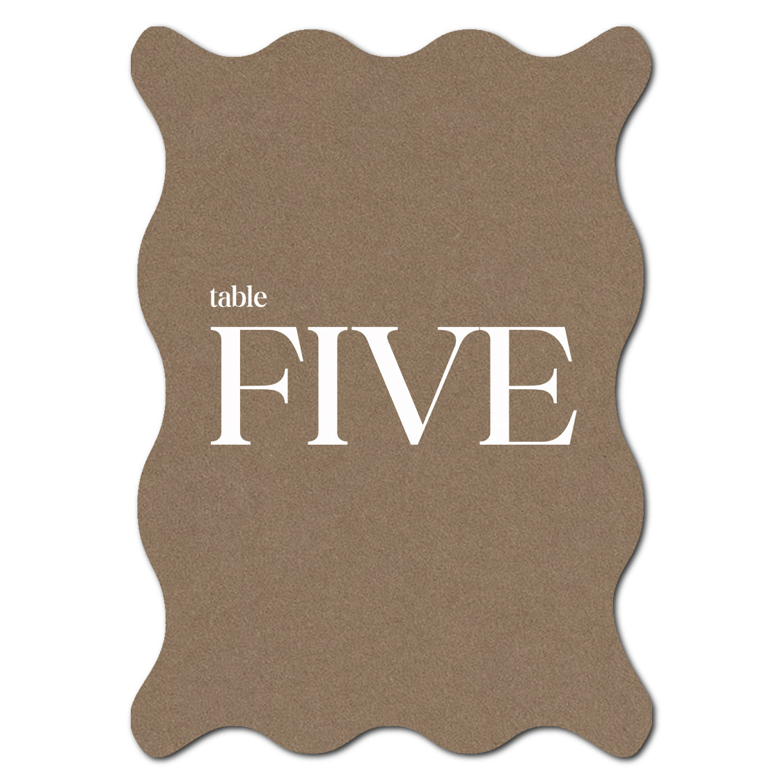 Individually Personalized Wedding Prints on Diecut Cardstock - Shape P214