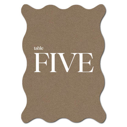 Individually Personalized Wedding Prints on Diecut Cardstock - Shape P214