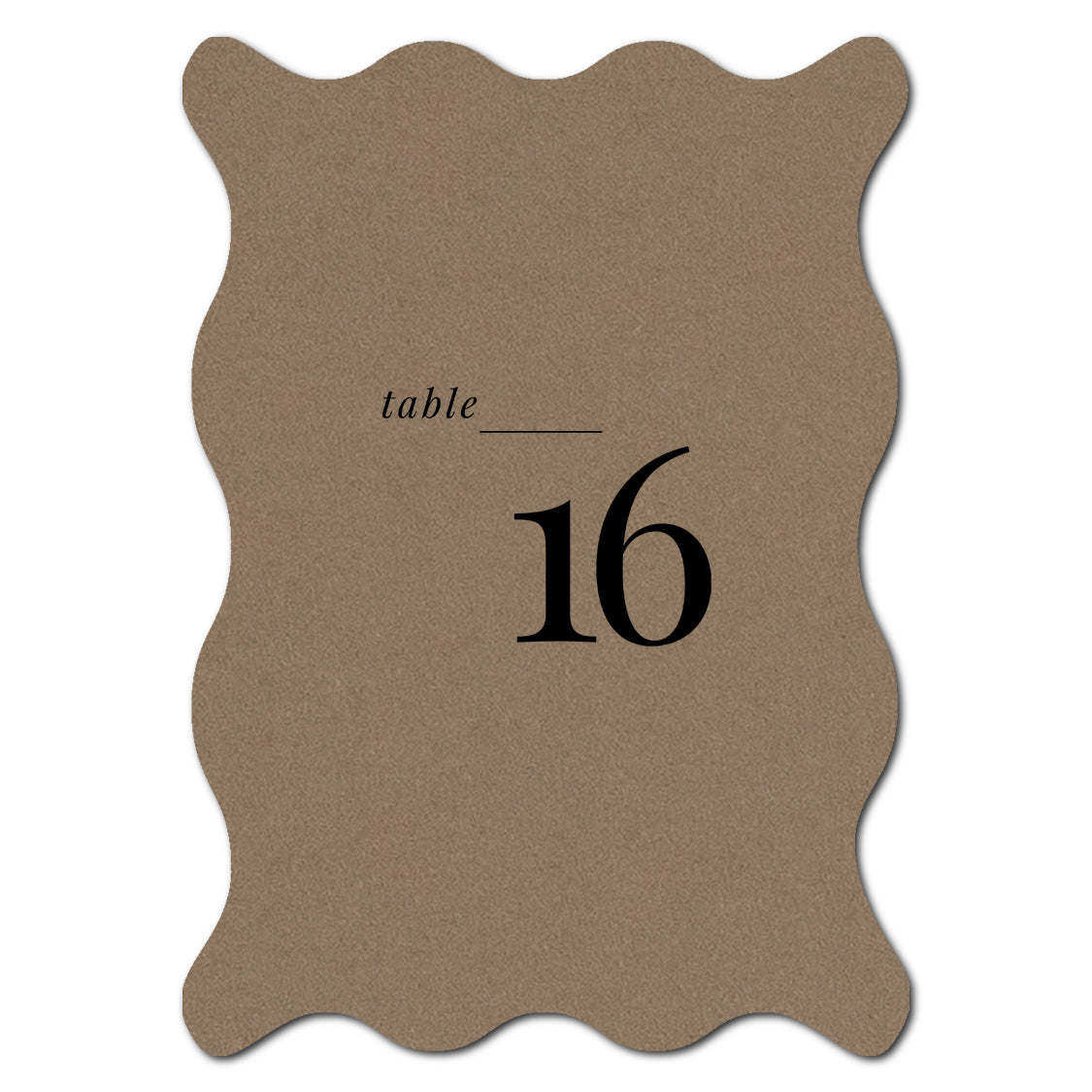 Individually Personalized Wedding Prints on Diecut Cardstock - Shape P214