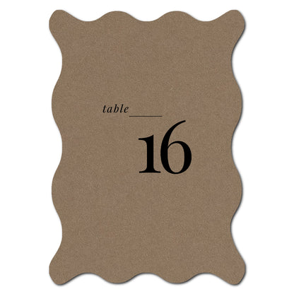 Individually Personalized Wedding Prints on Diecut Cardstock - Shape P214