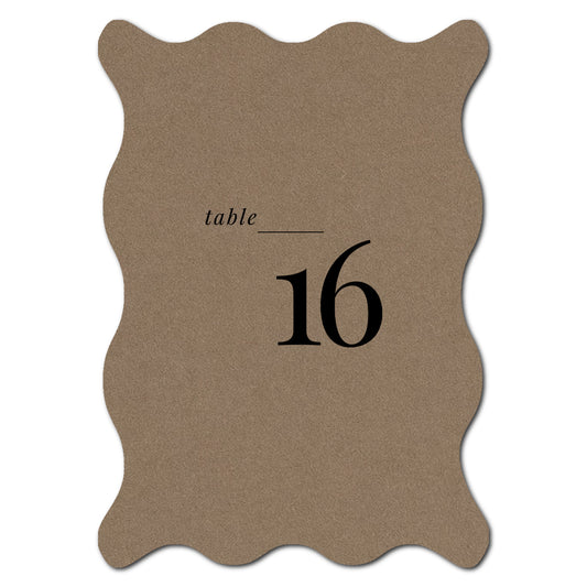 Individually Personalized Wedding Prints on Diecut Cardstock - Shape P214
