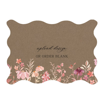 Custom Wedding Prints on Diecut Shaped Cardstock | Shape P214