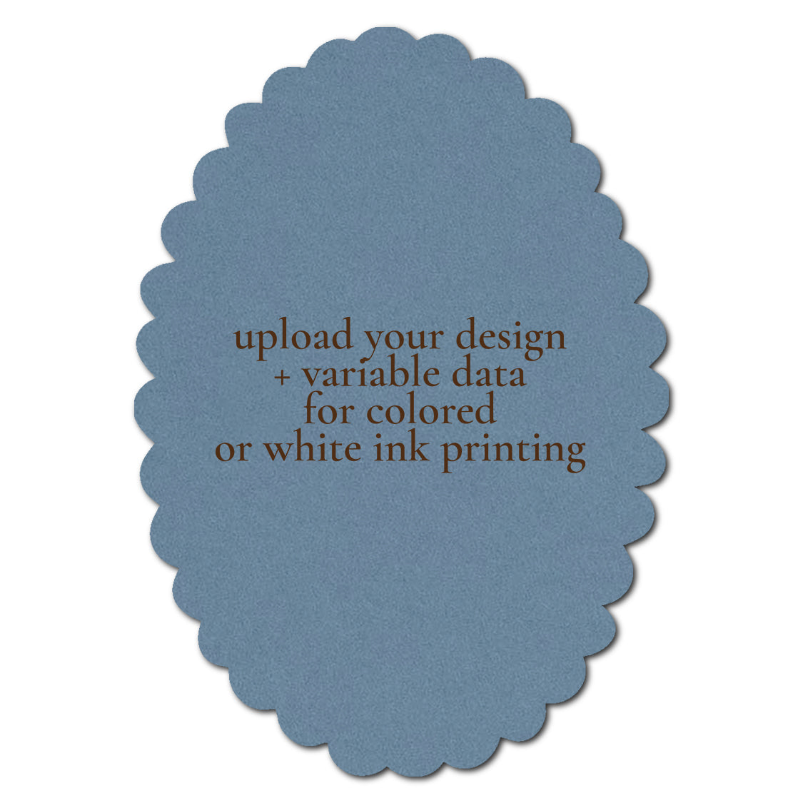 Individually Personalized Wedding Prints on Diecut Cardstock - Shape P215