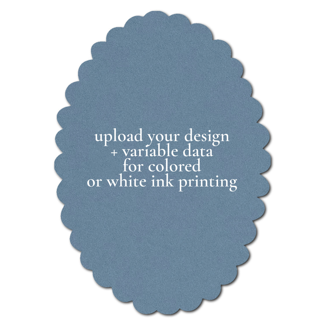 Individually Personalized Wedding Prints on Diecut Cardstock - Shape P215