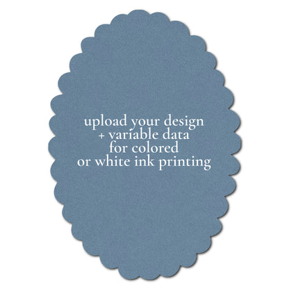 Individually Personalized Wedding Prints on Diecut Cardstock - Shape P215