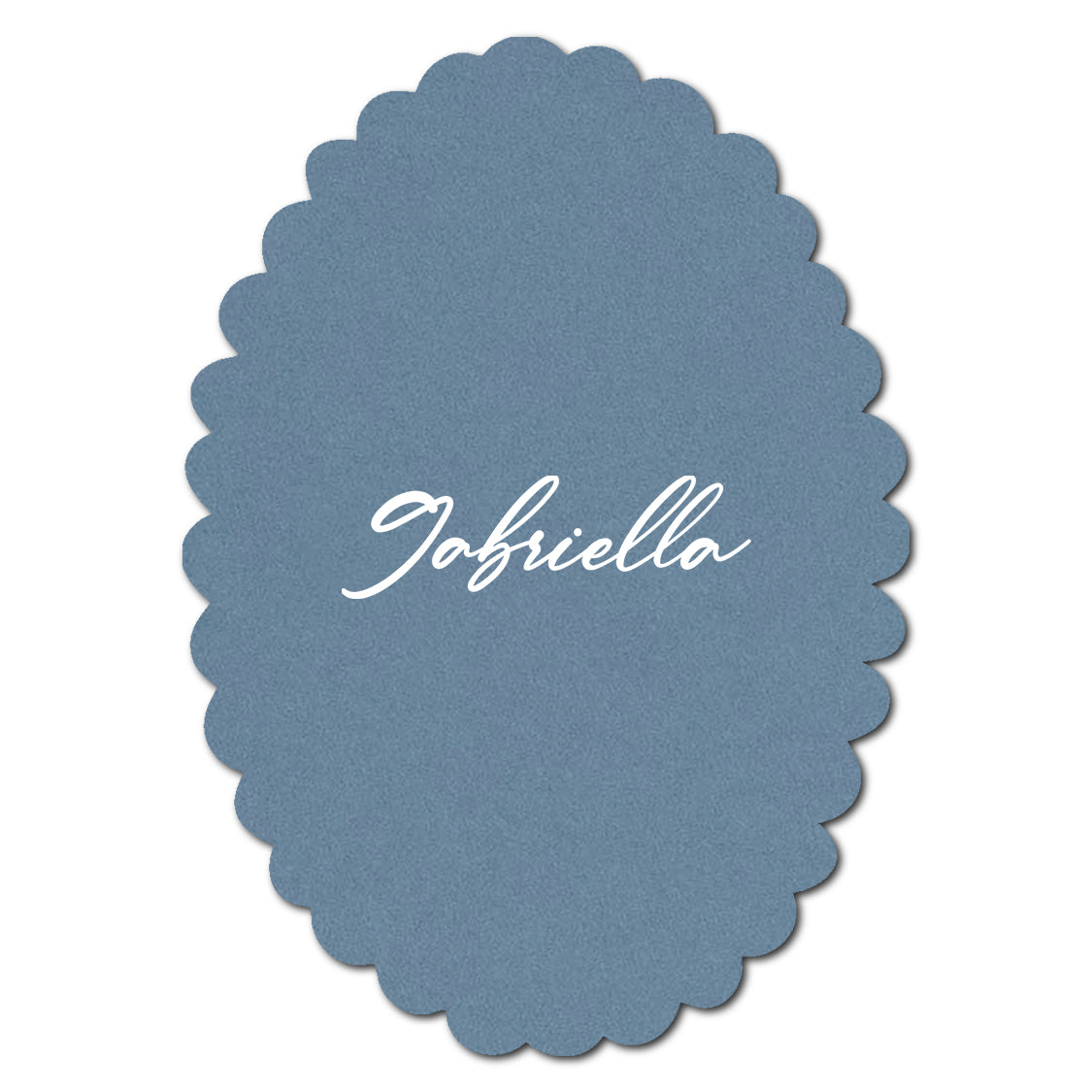 Individually Personalized Wedding Prints on Diecut Cardstock - Shape P215