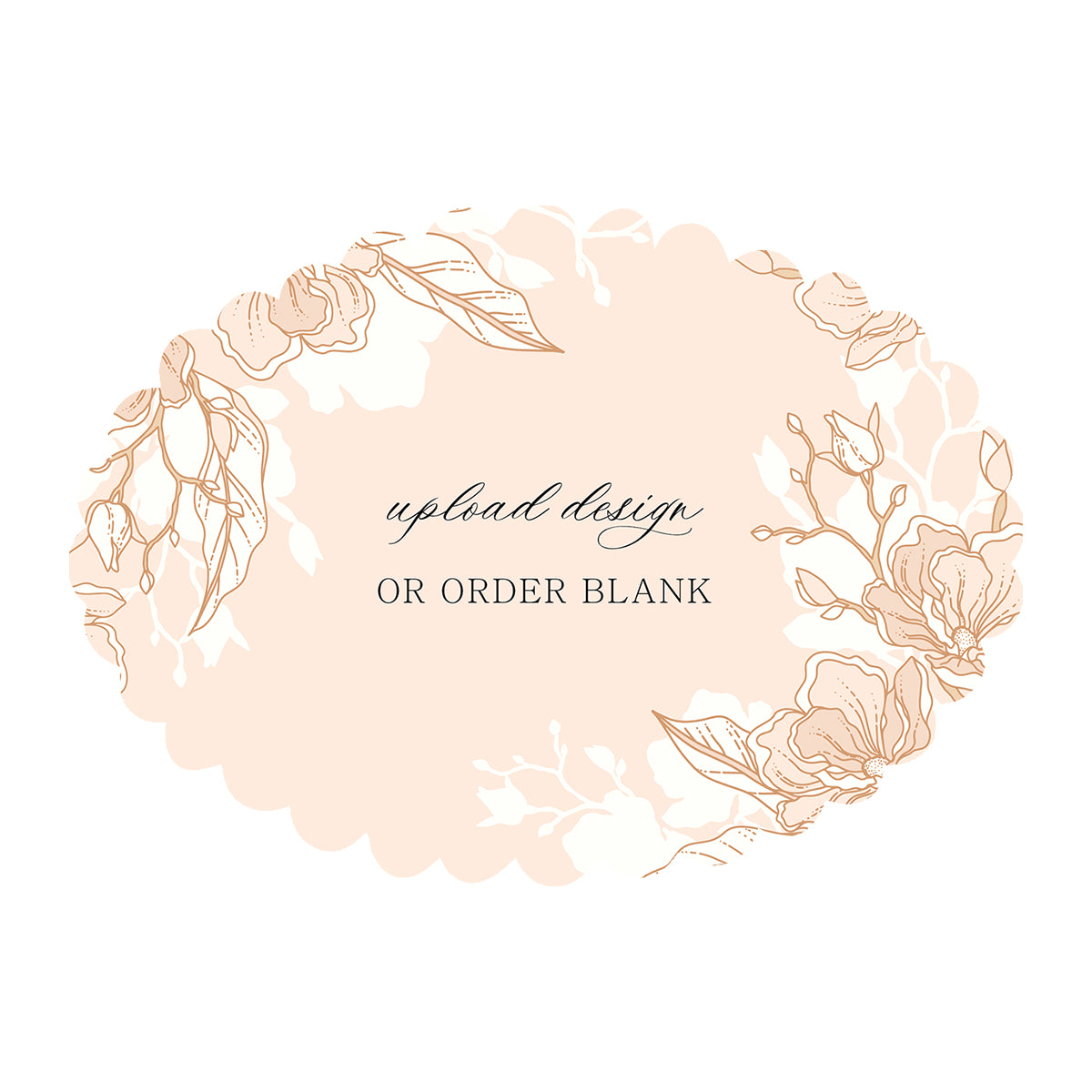 Custom Wedding Prints on Diecut Shaped Cardstock | Shape P215