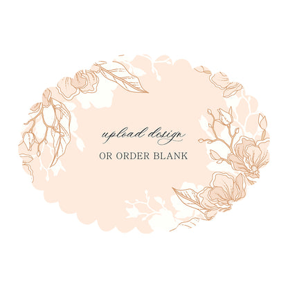 Custom Wedding Prints on Diecut Shaped Cardstock | Shape P215