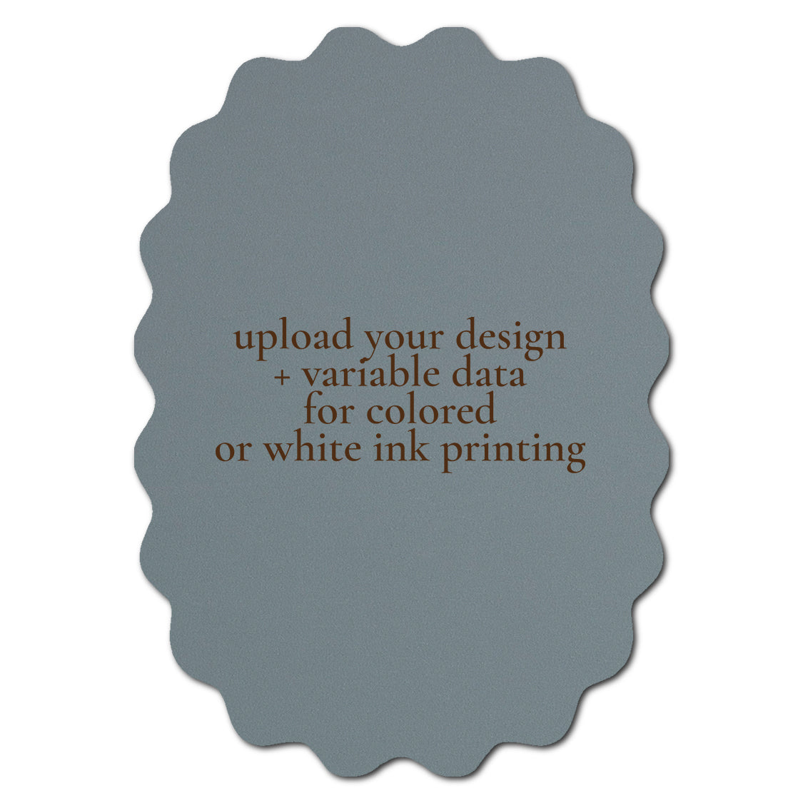Individually Personalized Wedding Prints on Diecut Cardstock - Shape P216