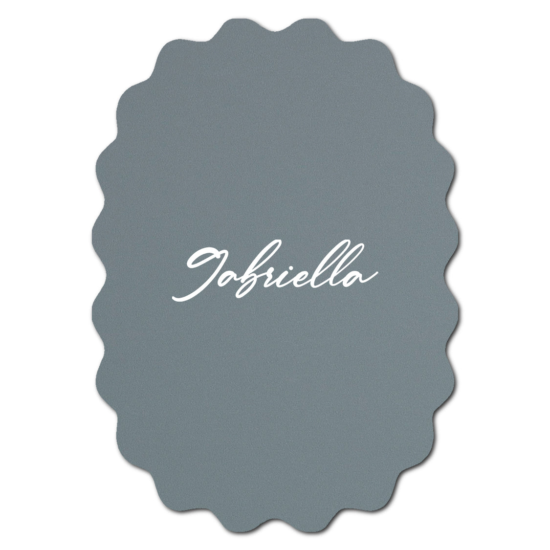 Individually Personalized Wedding Prints on Diecut Cardstock - Shape P216