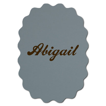 Individually Personalized Wedding Prints on Diecut Cardstock - Shape P216