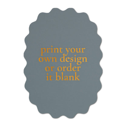 Custom Wedding Prints on Diecut Shaped Cardstock | Shape P216