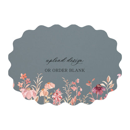 Custom Wedding Prints on Diecut Shaped Cardstock | Shape P216