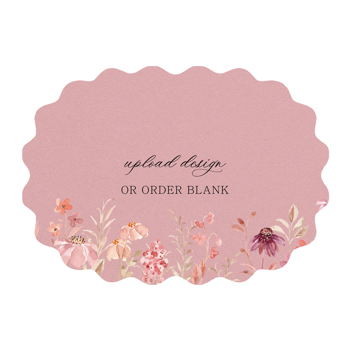 Custom Wedding Prints on Diecut Shaped Cardstock | Shape P216