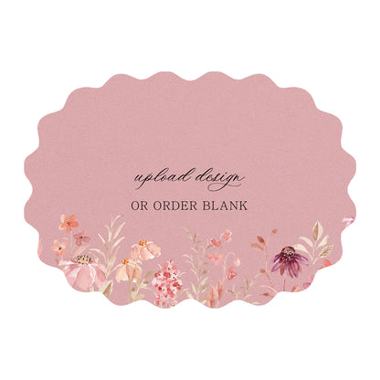 Custom Wedding Prints on Diecut Shaped Cardstock | Shape P216