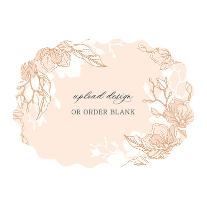 Custom Wedding Prints on Diecut Shaped Cardstock | Shape P216