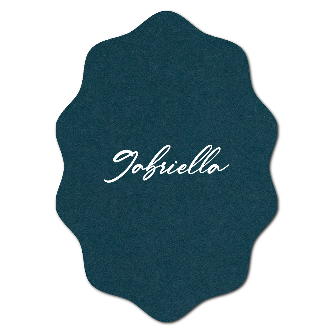 Individually Personalized Wedding Prints on Diecut Cardstock - Shape P217